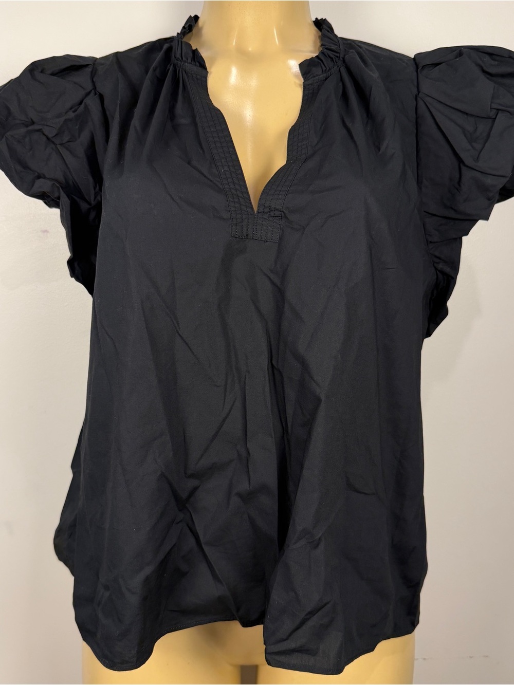 Ulla Johnson Evelyn Top Sz 16 Puff Sleeve Cotton Minimalist